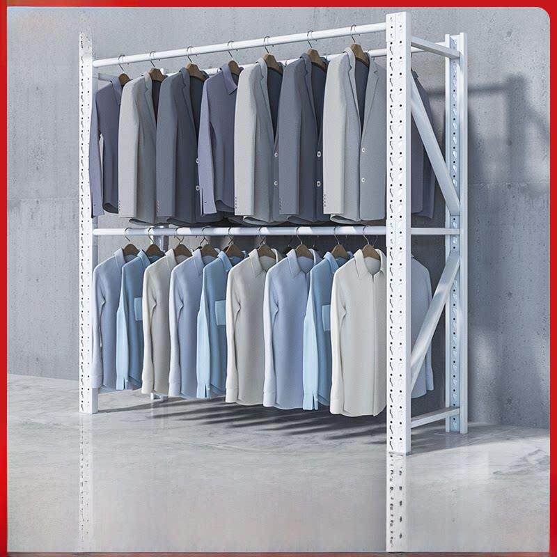 金邦挂衣服货架服装店展示架仓库库房挂衣架仓储冬装西装衣架货架