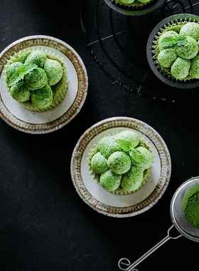 杯子蛋糕模 马芬杯 6祇装+纸杯（125pcs颜色随机) 烘焙模具