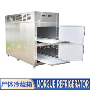 Morguefreezer现货2具停尸柜殡仪馆冷冻死人保存遗体尸体冷藏箱