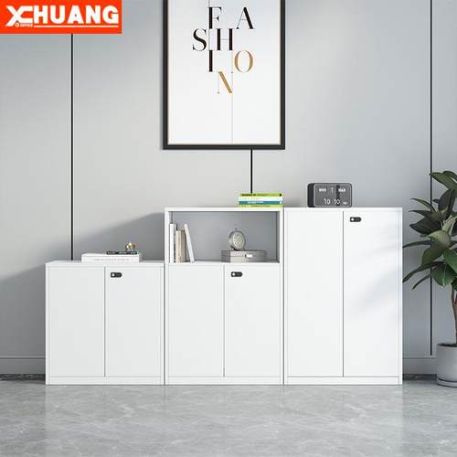 广东佛山文件柜矮柜板式资料柜收纳柜茶水柜带锁办公室高低组合柜