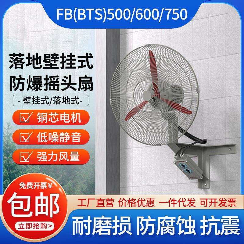 FB-600落地式防爆摇头扇220V防爆工业散热电风扇 壁挂式排风扇