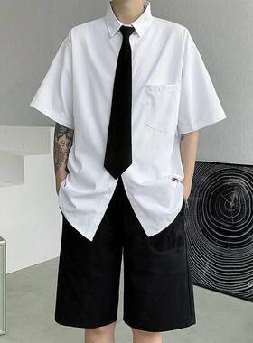 伴郎兄弟团衣服套装青春风长袖白衬衫裤子一套男士结婚迎亲礼服装