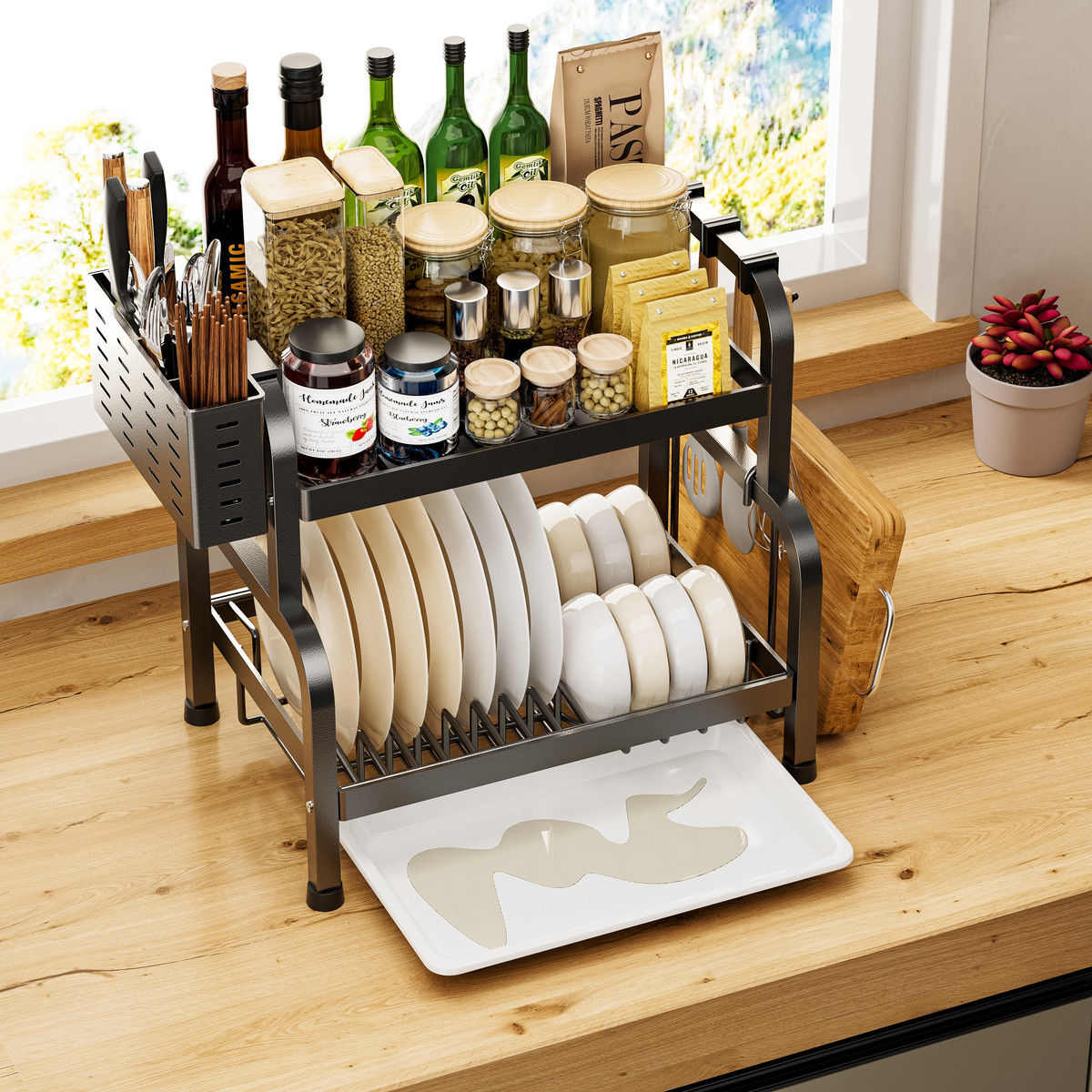 碗筷碗置架收纳碗碟架筷子放碗盘架物沥水厨房刀架架台面沥水