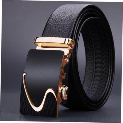 Mens Waist Belt Men Belts Leather Man For Jeans Black Male