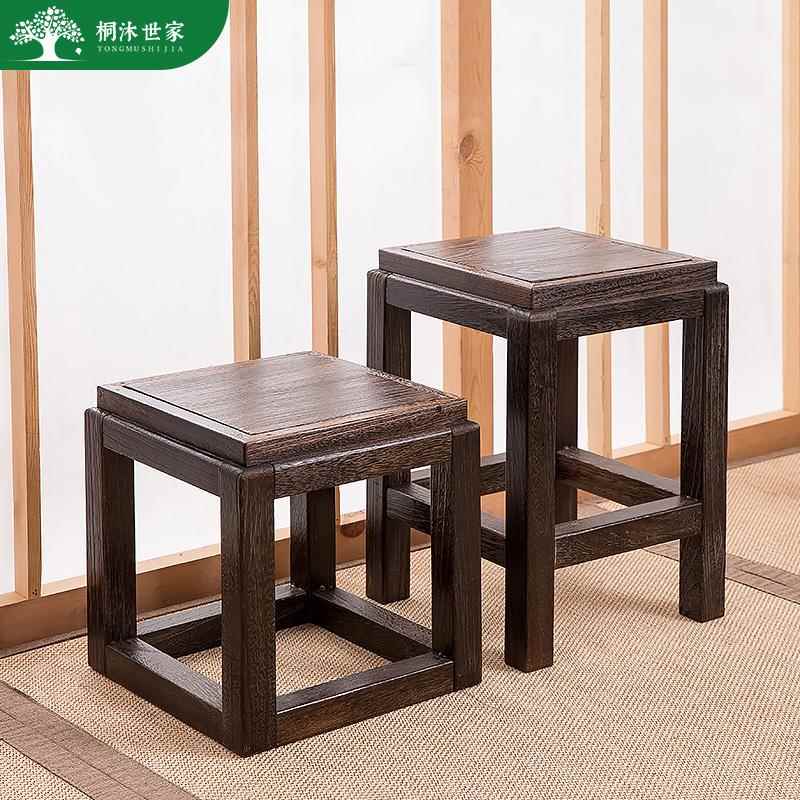 实木方凳木质凳子家用换鞋凳成人木凳客厅门口小茶凳中式茶几矮凳