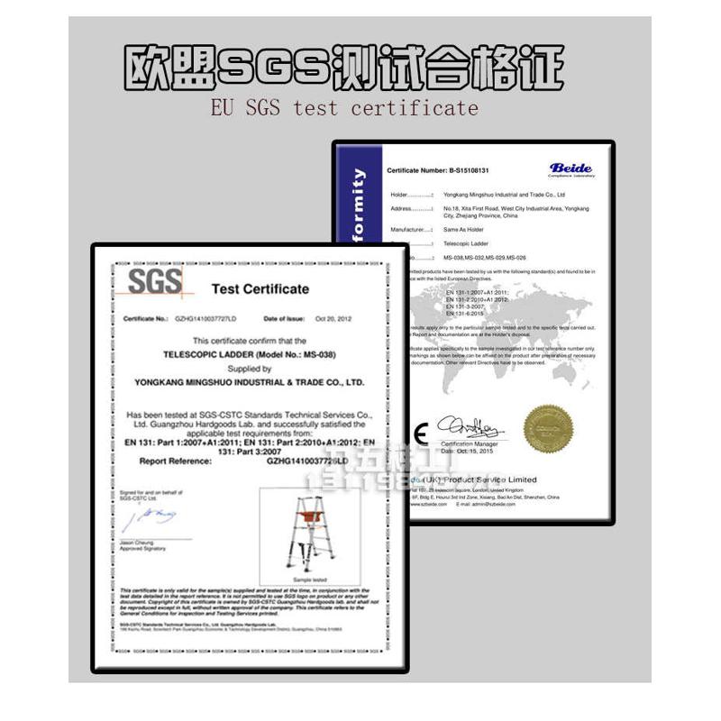 JW便利式家用伸缩梯装修工程走梯阁楼人字梯折叠爬梯可行走的梯子