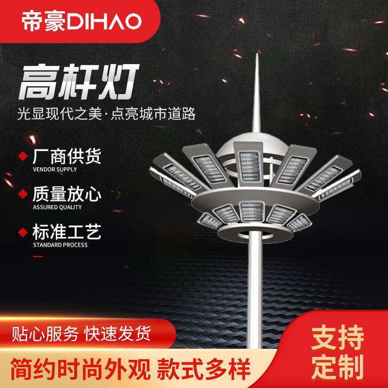 Led中高杆路灯室外篮球场广场道路花园庭院高杆路灯厂家