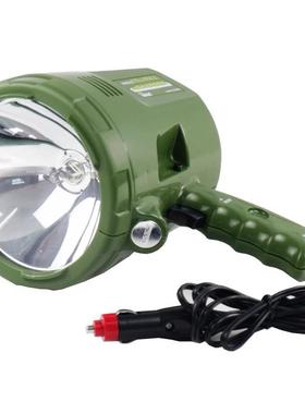 新佳209D外接12V卤素灯户外强光照明手电100W黄光卤素手持探照灯