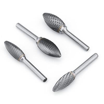 钨钢H磨型金属打头 硬质合家金旋转锉 H型雕刻磨旋铣刀厂打供应