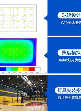 防眩影LED球馆灯篮室内无羽球馆乒乓室照明毛防YQ-GKD-O炫目球馆