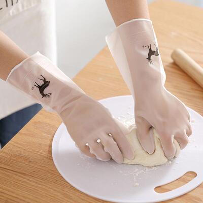 High-transparency Waterproof Household Gloves for Kitchen Po