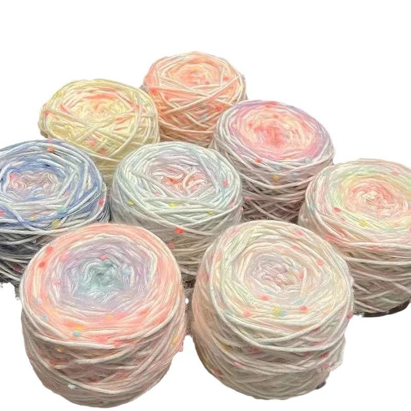 DIY马海毛批发围巾渐变毛线纱线