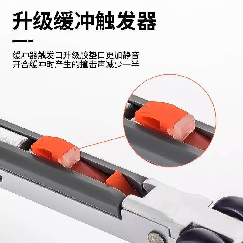 三联动缓木门联动冲吊轮二联木动双轮向缓冲移门滑轮推拉门门吊联