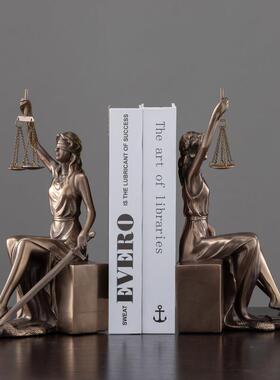 轻奢创意书背摆件现代简单道具书固定假书夹书柜书桌储物装饰