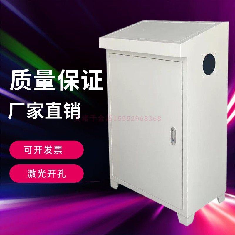 plc控制柜斜面操作台触控屏幕配电箱琴式斜面电气控制箱电箱布线图片