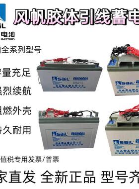 风帆12V胶体引线铅酸蓄电池6-CNJ-100/40/50/60/90/200太阳能发电