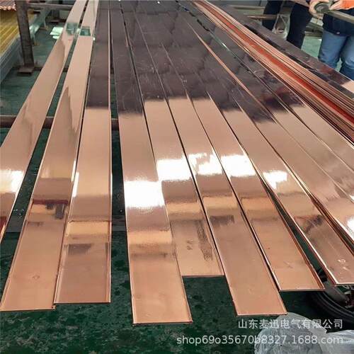 镀铜扁钢50*5 铜包钢扁钢60*6 镀锡铜扁钢70*7 镀铜圆钢14.2mm