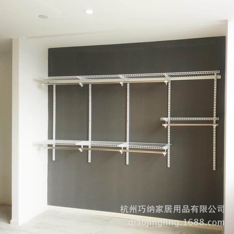 巧精灵金属衣帽间DIY环保家具经济型现代简约橱柜走入式衣柜收纳