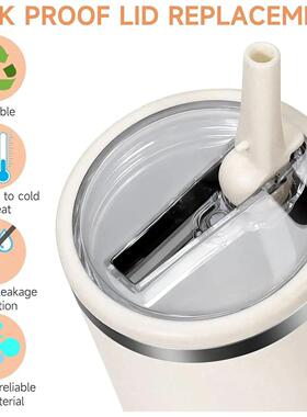 40oz Flip Straw Lid for Stanley Cup Leak Proof Spill-proof C