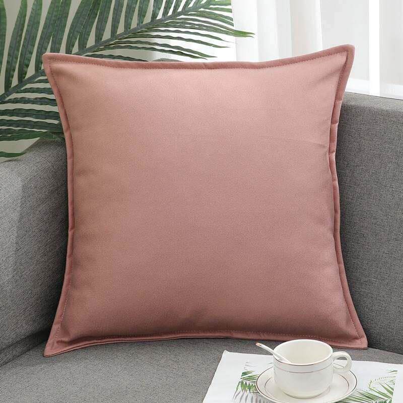 科技布抱枕家用客厅沙发靠垫靠枕轻奢北欧现代简约皮质汽车腰枕