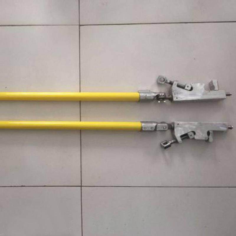 引流线夹操作杆高压绝缘铝合金双头锁杆带电作业大小头绝缘锁杆
