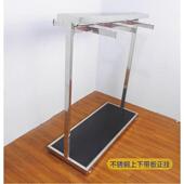 架童装 店货架不锈钢男装 双面展示架中岛架服装 不锈钢正挂架女装