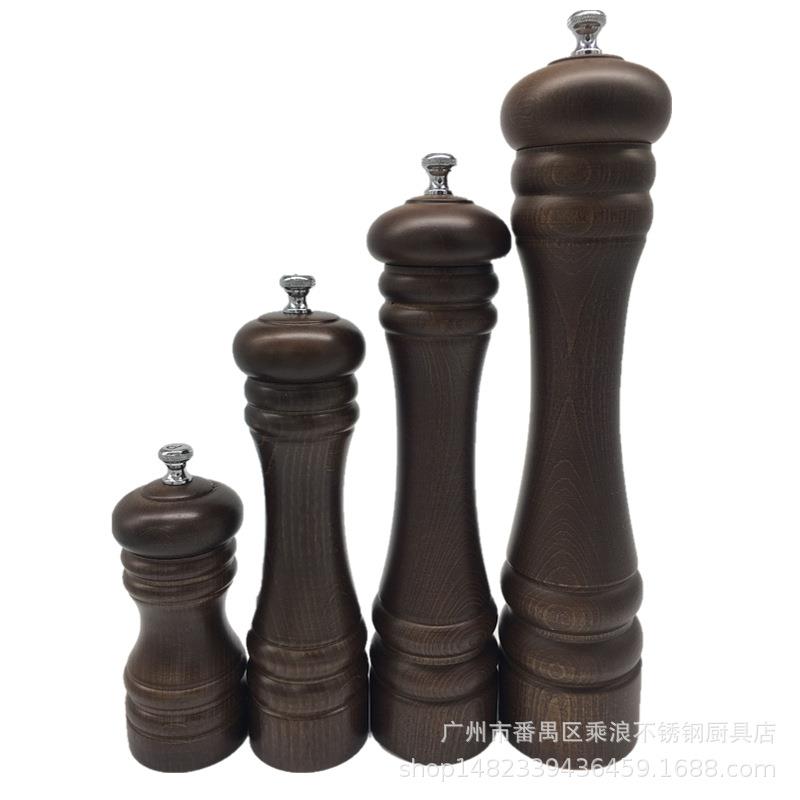 杰蒂雅胡椒研磨器手磨胡椒粉芝麻海盐花椒现磨黑胡椒粒研磨器木
