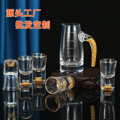 白酒杯10ml女生水杯新款高端中式小杯烈酒酒器杯酒店一杯杯子喝酒