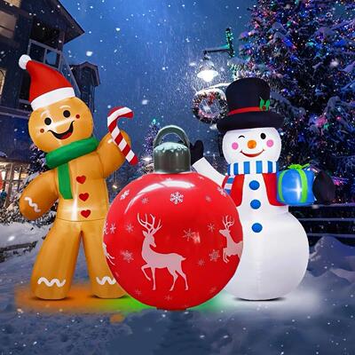 1 Pc 40cm PVC inflatable Christmas decoration ball ornament.