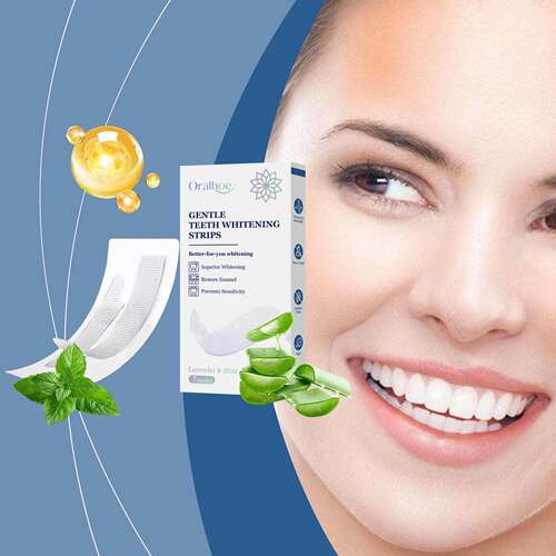 ORALHOE Whitening Strips - Clean Stain Residues, Refreshing