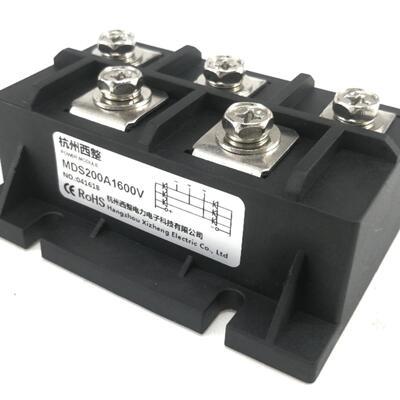 三相整流桥模块Mds200A1600V Mds250A Mds300A带散热器杭州西江