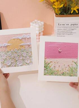 油画棒美术作品展示框卡纸画框装裱定制硬纸板纸质裱画简易纸相框