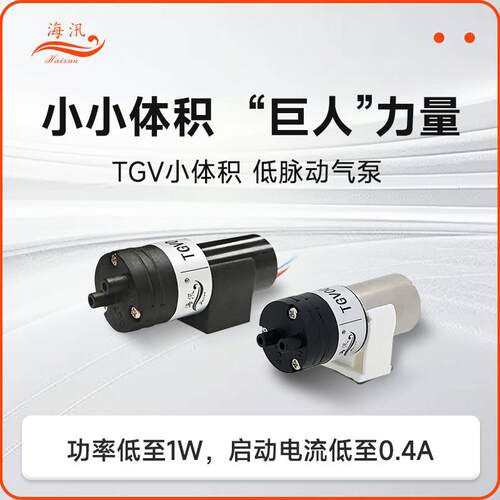 海汛TGV微型气泵手持仪器小气泵可调速采样泵迷你静音抽打两用泵