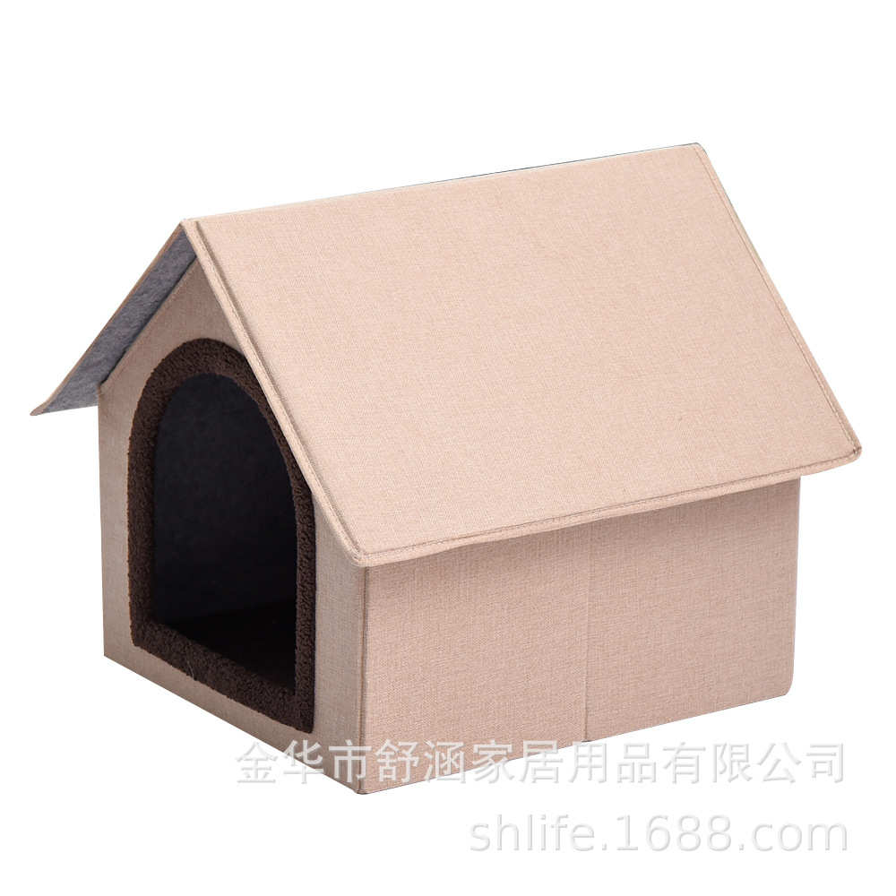 厂家直供四季通用宠物房子猫窝可折叠专用宠物窝别墅爆款