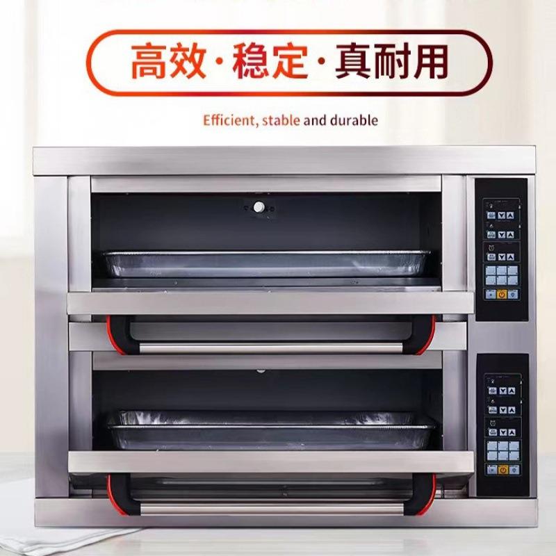 电烤箱用商大容量二层二盘电见描述披面包烤饼蛋糕单双层萨烘焙家