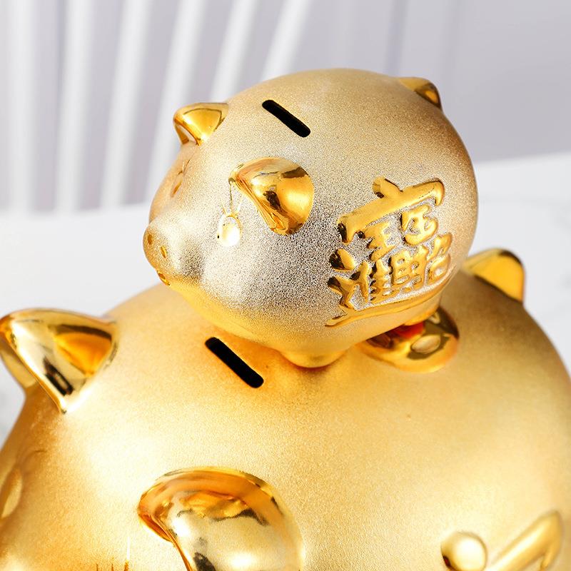 大礼号童储儿蓄罐小猪存钱罐玩具礼品89全只不出投币进大容量商务