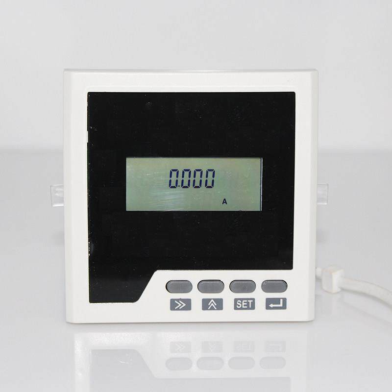 96*96mm 液晶显示 单相电流表 带通讯 带变送 开关量输出 0-5A