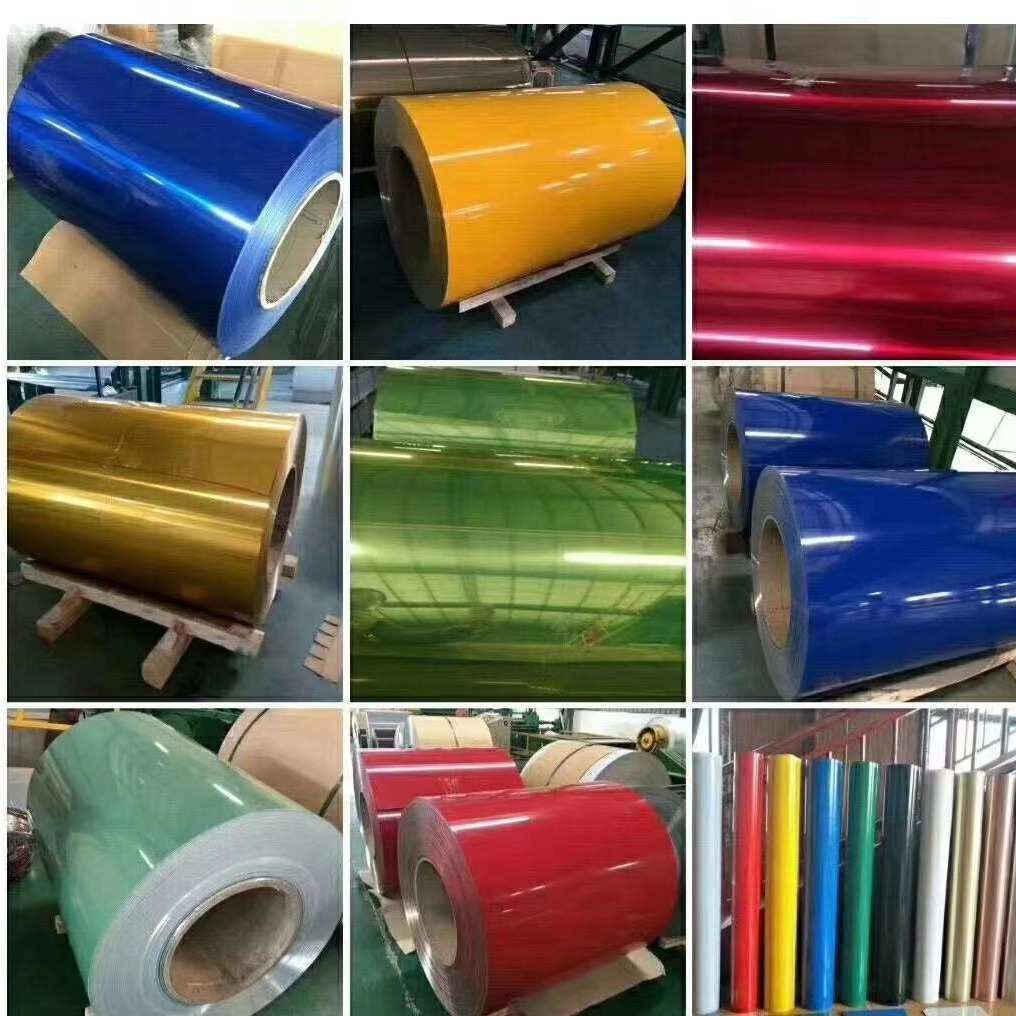 现货供应镀锌彩涂板彩钢卷压型彩钢瓦彩钢房民用瓦楞板彩涂卷批发