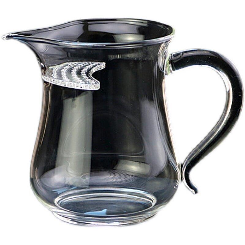 大号加厚月牙杯耐热玻璃过滤一体公道杯分茶器茶海龙井专用绿茶杯