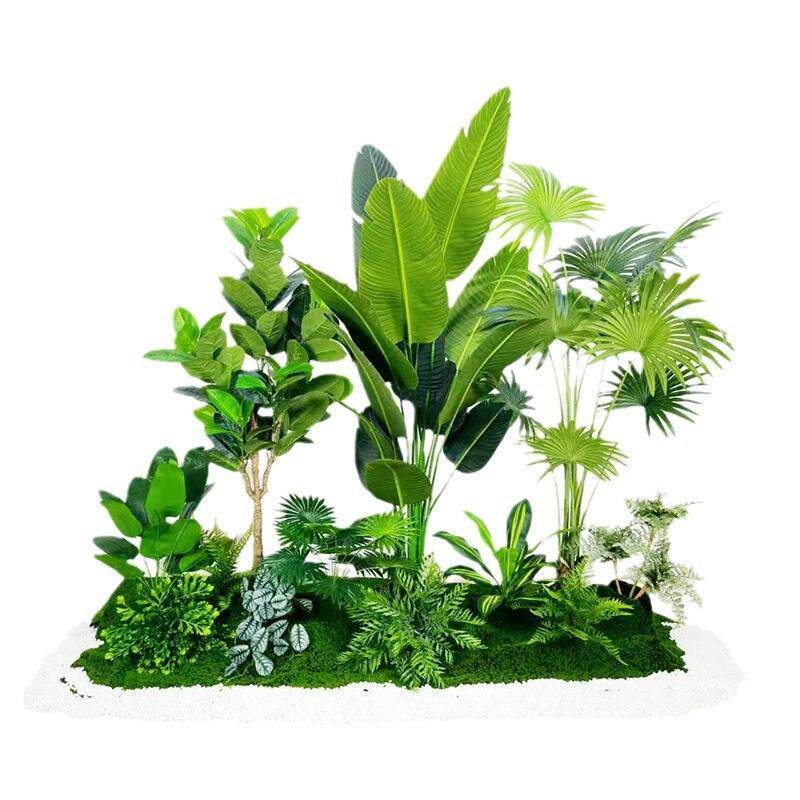 仿真绿植造景组合款室内户外装饰布置景观植物假树花楼梯橱窗摆设
