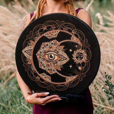 Eye DRUM VEGAN SHAMAN DRUM holiday decorations Halloween