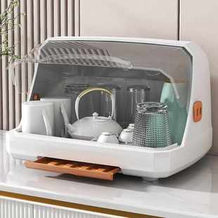 碗碟盘餐具家用碗架放碗箱置物架子碗筷收纳盒 厨房沥水碗柜带盖装