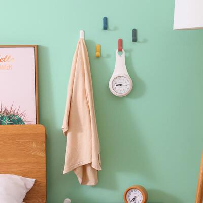 Creative Nordic Style Hooks Wall-Mounted J-Type Adhesive Hoo