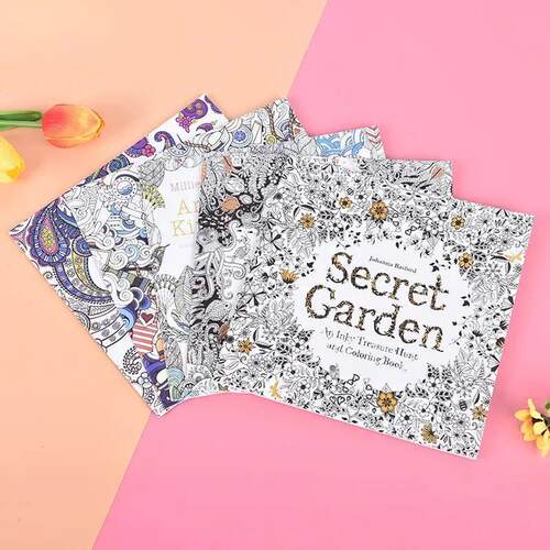 1 pc Coloring Book For Children Adult Relieve Stress Kill Ti