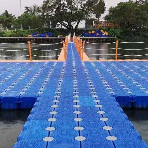 塑料浮筒水上平台水库河道漂浮工程钓台浮台浮体码头海上浮排网箱