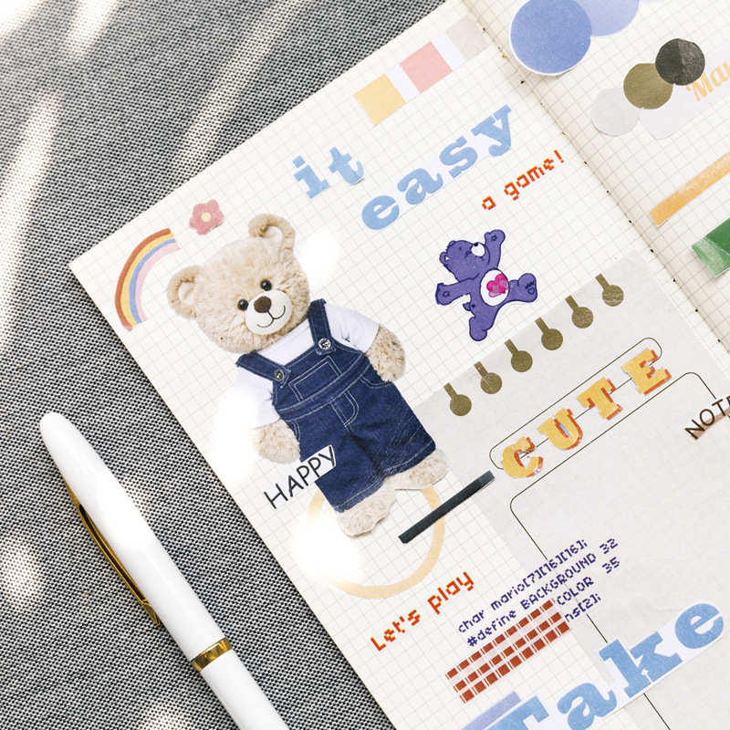 Rosy Posy生活志手帐素材册三季 卡通杂志本贴纸收纳简约手账贴画