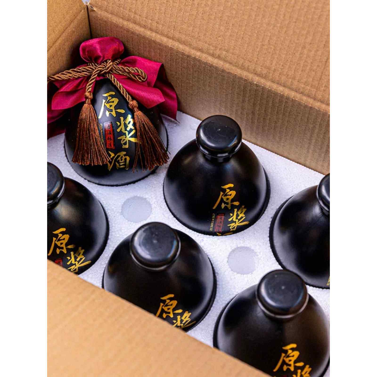 一斤酒瓶陶瓷500ml三生三世桃花醉酒坛仿古土陶酒壶酒罐玻璃瓶