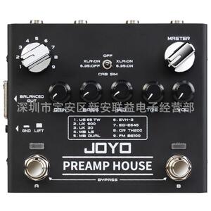 JOYO R-15 PREAMP HOUSE吉他数字前级单块FX LOOP接口9款音箱前级