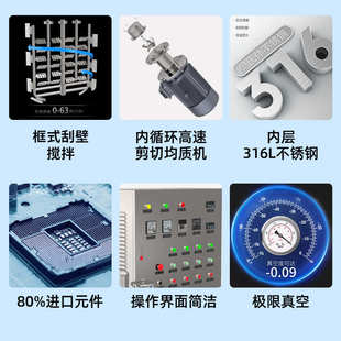 高速搅拌分散机 正恒1000L内外循环均质搅拌锅 蒸汽加热搅拌罐