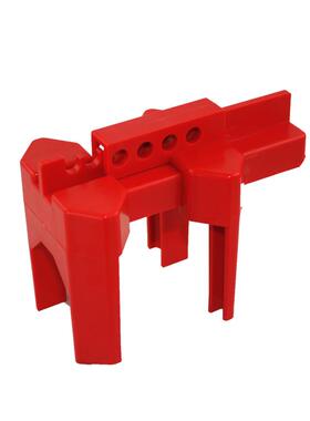 贝迪小型可调节球阀锁具上锁挂牌安全锁具水表阀门锁红色BD6301